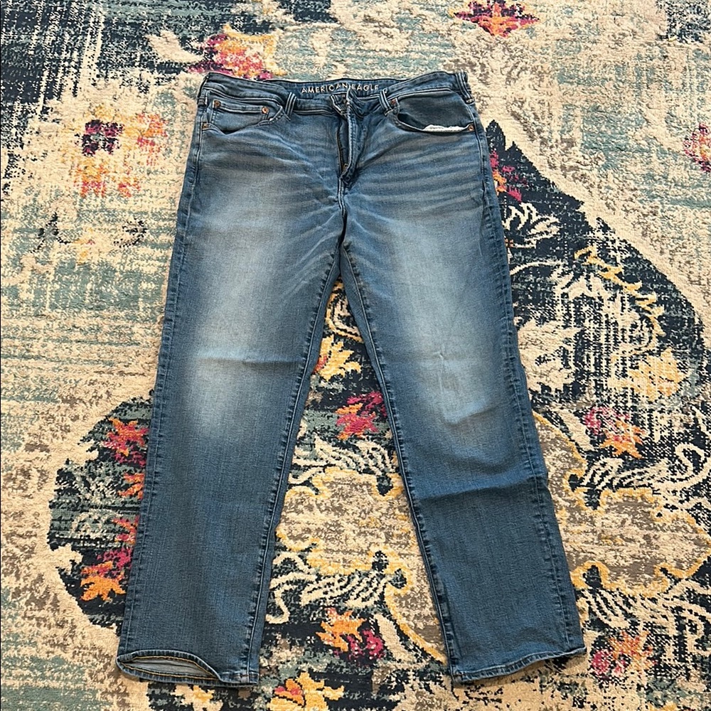American Eagle Outfitters AirFlex Original Straight Blue Jeans 38X32